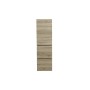 Qubist White Oak Wall Hung Tall Boy